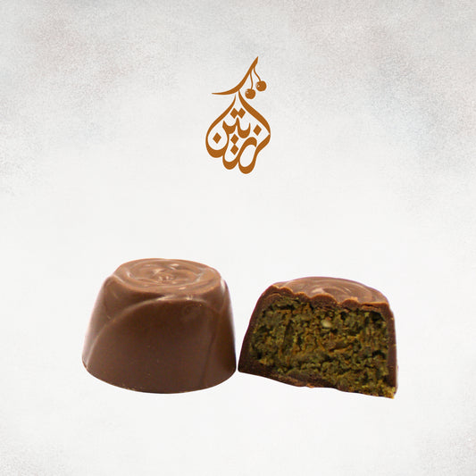 شوكولا دبي (كريمة الفستق والكنافة) حبة صغيرة
